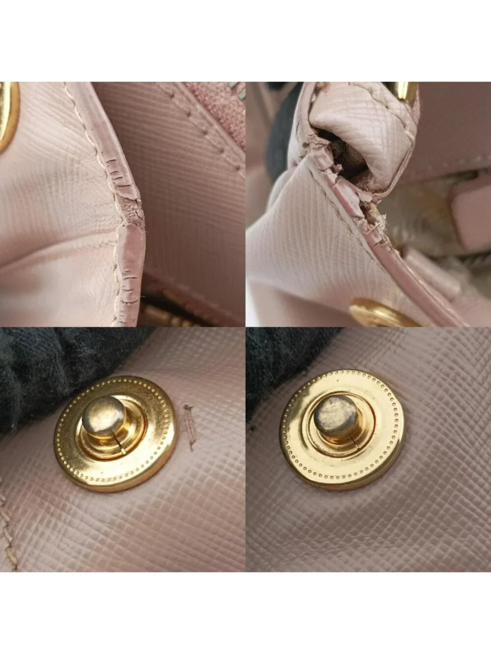 Prada Galleria Pink Saffiano Leather 25 Handbag